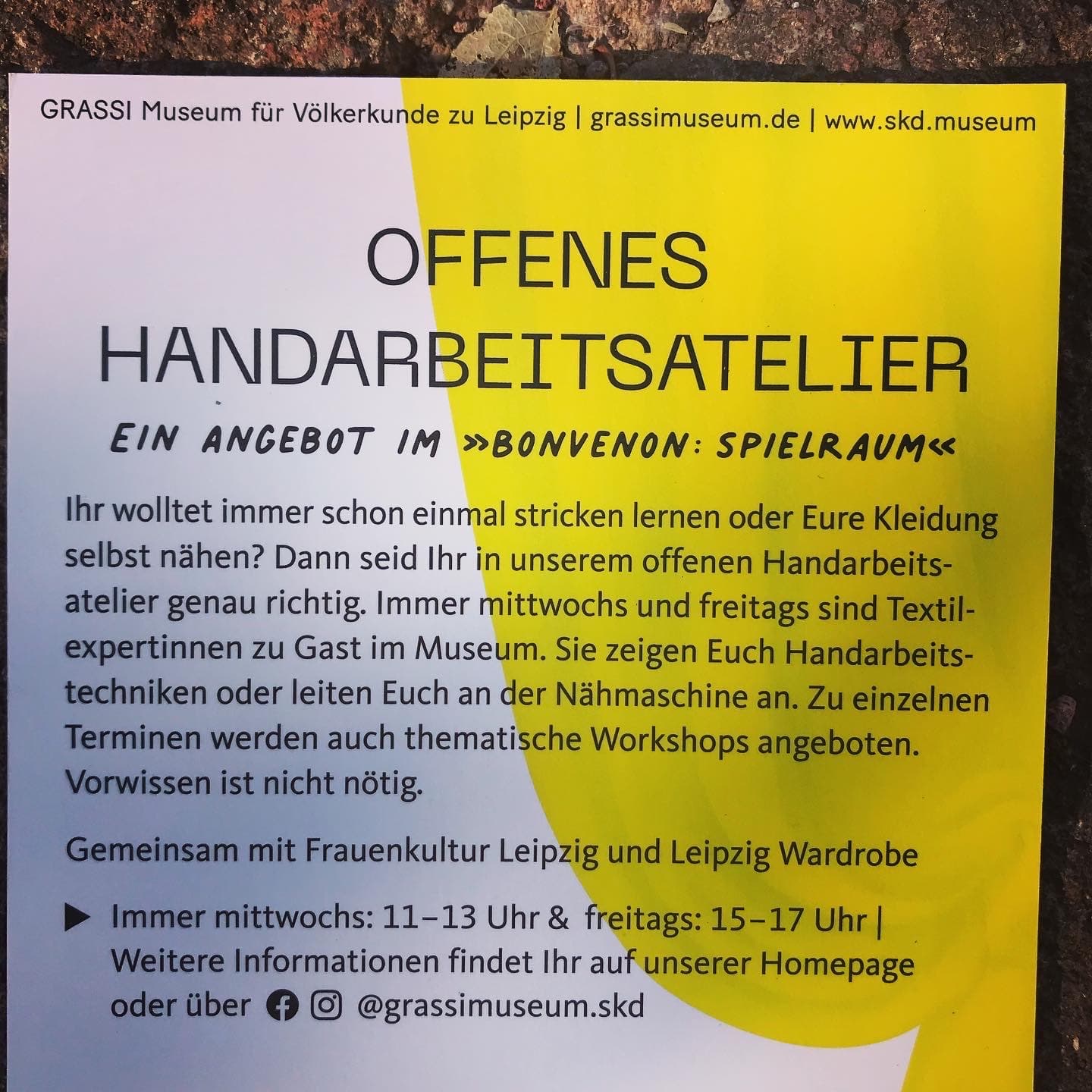 flyer in German