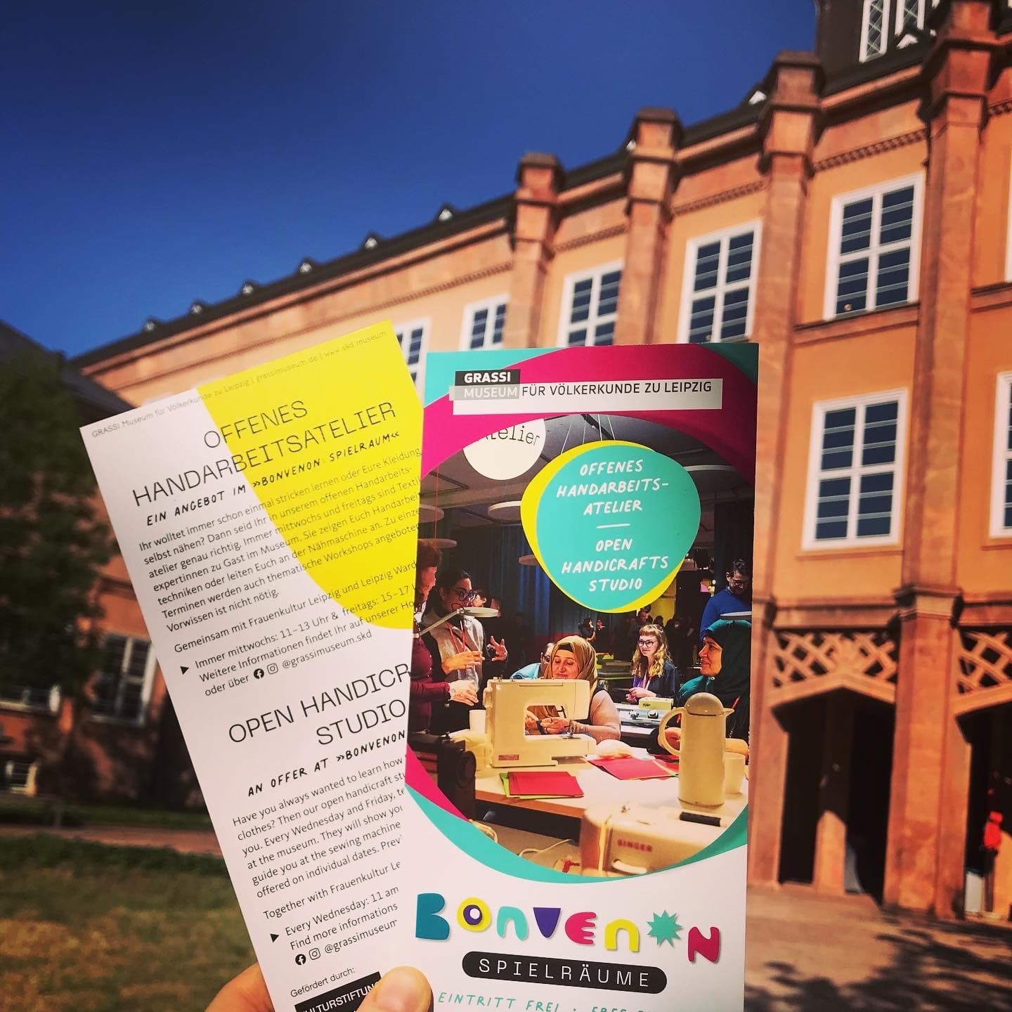 Flyer outside Grassi Museum